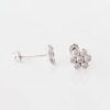 Amor Eterno - Broqueles Roseta / Aretes Oro 10k / Blanco - Imagen 7