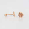 Amor Eterno - Broqueles Roseta / Aretes Oro 10k / Rosa - Imagen 7