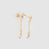 Amor Eterno- Broqueles Luna Estrella Cadena / Aretes Oro 10k - Imagen 6
