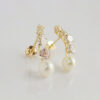 Amor Eterno - Broqueles Lambada Perla / Aretes Oro 10k - Imagen 5