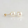 Amor Eterno - Broqueles / Perla Chica 6mm / Aretes Oro 10k - Imagen 6