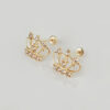 Amor Eterno - Broqueles Corona Imperio / Aretes Oro 10k - Imagen 7