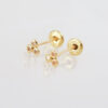 Amor Eterno - Broqueles Micro Trébol / Aretes Oro 10k - Imagen 7