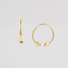 Amor Eterno - Arracada Con Bolitas / Aretes Oro 10k - Imagen 6