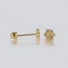 Amor Eterno - Broqueles Roseta Bebé / Aretes Oro 10k / Amarillo - Imagen 7