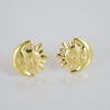 Amor Eterno - Broqueles Eclipse Chico / Aretes / Oro 10k - Imagen 5
