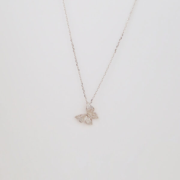 Amor Eterno- Gargantilla Mariposa De Paz / Plata Oro 24k - Imagen 6