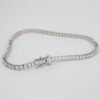 Amor Eterno- Pulsera Tennis Corte Princess Plata Con Oro 24k - Imagen 7