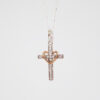 Amor Eterno - Plata Oro 24k - Cruz Amor De Dios + Cadena - Imagen 6