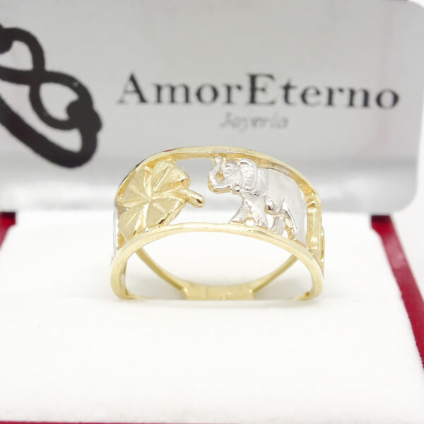 Amor Eterno - Anillo Argolla / Buena Suerte 6mm / Oro 10k - Imagen 5