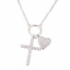 Amor Eterno - Collar Plata / Oro 24k / Cruz Corazón + Regalo