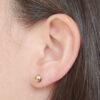 Amor Eterno - Broqueles / Dormilonas 5mm / Aretes Oro 10k - Imagen 7