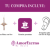 Amor Eterno - Plata Oro 24k - Cruz Amor De Dios + Cadena - Imagen 7