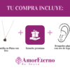 Amor Eterno - Gargantilla Plata / Oro 24k / Corazón Eterno / Azul - Imagen 8