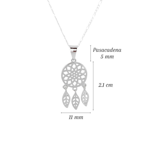 Amor Eterno- Dije Atrapasueños + Juego Aretes Plata Oro 24k - Imagen 4