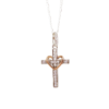 Amor Eterno - Plata Oro 24k - Cruz Amor De Dios + Cadena