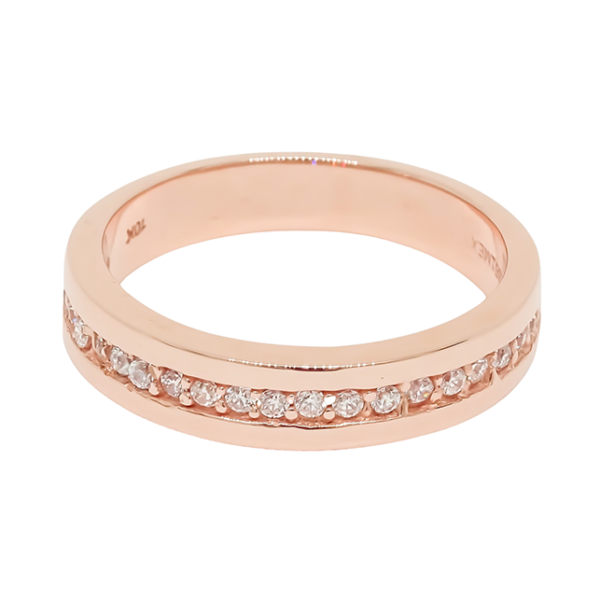 Amor Eterno - Anillo Tiana / Oro Sólido 14k / Rosa