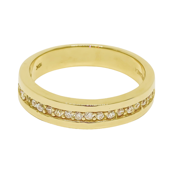 Amor Eterno - Anillo Tiana / Oro Sólido 14k / Amarillo