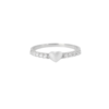 Amor Eterno - Churumbela / Corazón 10p* / Oro 14k Sólido / Blanco