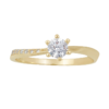 Amor Eterno - Anillo Paola / Oro Sólido 14k / Amarillo