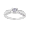 Amor Eterno - Anillo Almendra / Oro Sólido 14k / Blanco