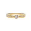 Amor Eterno - Anillo Redondel / Oro 14k Solido / Amarillo