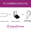 Amor Eterno- Pulsera Tennis Corte Princess Plata Con Oro 24k - Imagen 8