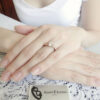 Amor Eterno - Anillo Victoria / Oro 10k Sólido / Blanco - Imagen 9