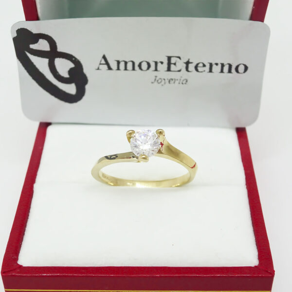 Amor Eterno - Anillo Lucky / Oro 14k Sólido / Amarillo - Imagen 5