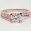 Amor Eterno - Anillo Elenna / Oro Sólido 10k / Rosa - Imagen 3