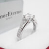 Amor Eterno - Anillo Victoria / Oro 10k Sólido / Blanco - Imagen 4