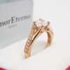 Amor Eterno - Anillo Victoria / Oro 14k Sólido / Rosa - Imagen 4