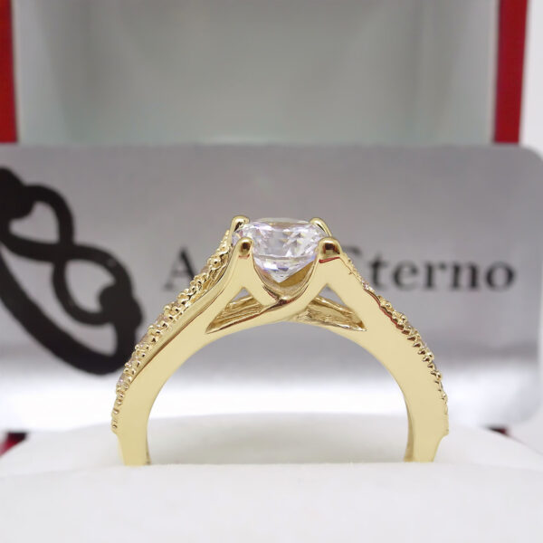 Amor Eterno - Anillo Victoria / Oro 10k Sólido / Amarillo - Imagen 7