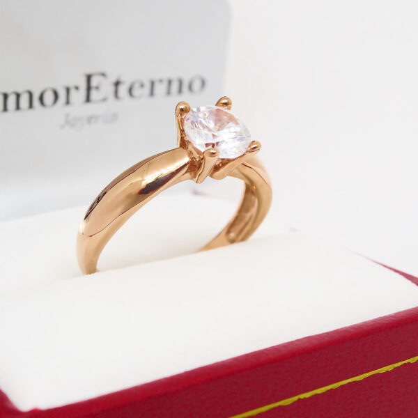 Amor Eterno - Anillo Lupin / Oro 14k Sólido / Rosa - Imagen 4