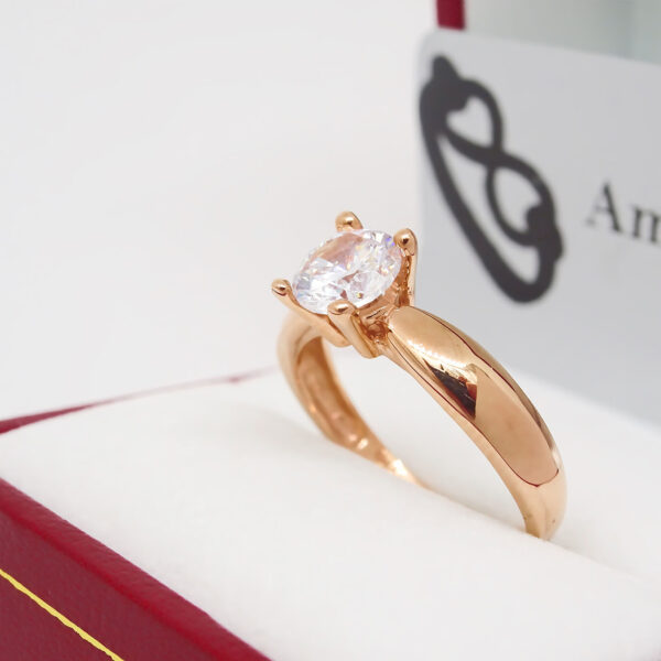 Amor Eterno - Anillo Lupin / Oro 14k Sólido / Rosa - Imagen 6