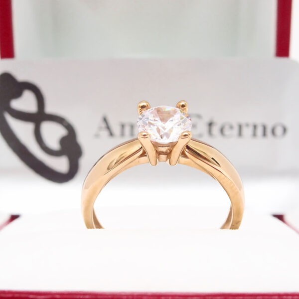 Amor Eterno - Anillo Lupin / Oro 14k Sólido / Rosa - Imagen 5