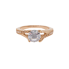 Amor Eterno - Anillo Victoria / Oro 14k Sólido / Rosa