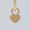 Amor Eterno - 2 Dijes Para Arracada Corazón Oro 10k / RELLENO - Imagen 6