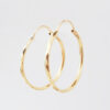 Amor Eterno - Arracadas / Facetado 2.5cm Oro14k - Imagen 5