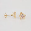 Amor Eterno - Broqueles Estrella Bisel / Aretes Oro 10k - Imagen 6