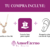 Amor Eterno - Gargantilla 45cm / Corazón 3 Oros Sólido 14k - Imagen 8