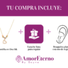 Amor Eterno - Gargantilla / Corazón 3 Oros Sólido 14k - Imagen 9