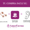 Amor Eterno - Broqueles Diamante Natural 0.06cts Oro 14k / Rosa - Imagen 8