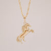 Amor Eterno - Dije Caballo Elegante / Oro Sólido 10k - Imagen 4
