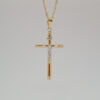 Amor Eterno - Dije Cruz Crucifijo Grande / Oro 10k + Cadena - Imagen 4