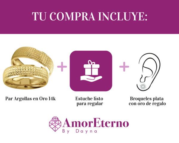 Argollas Gyula 14k - Imagen 7