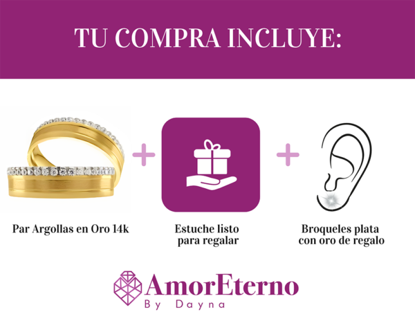 Argollas Patsy 14k - Imagen 7