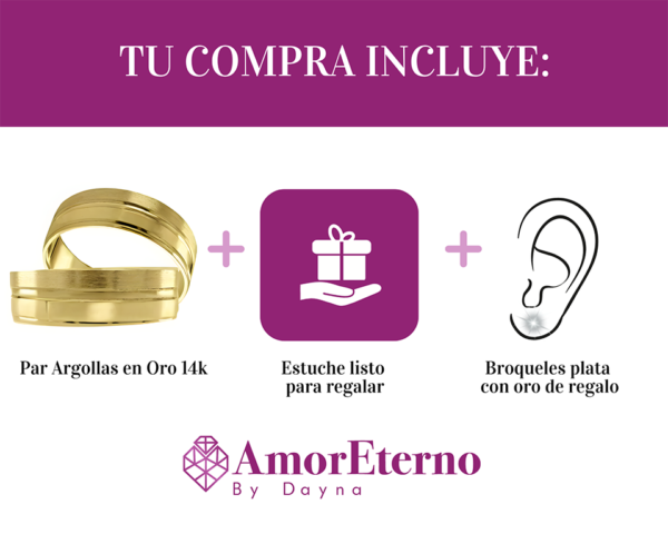 Argollas Béla 14k - Imagen 7