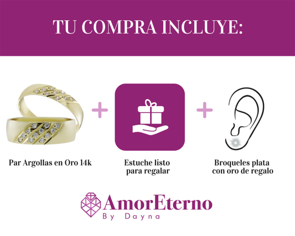 Argollas Paradise 14k - Imagen 7