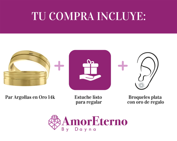 Argollas Alec 14k - Imagen 7